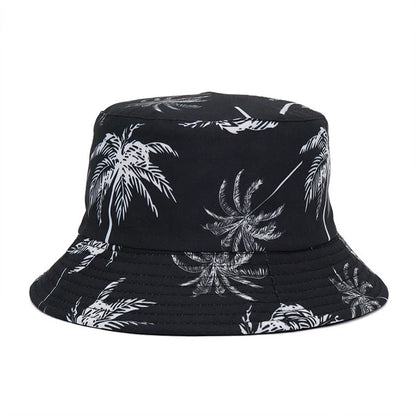 Big Head Size Bucket Hat Male Reversible Hawaii Korean Spring Hats