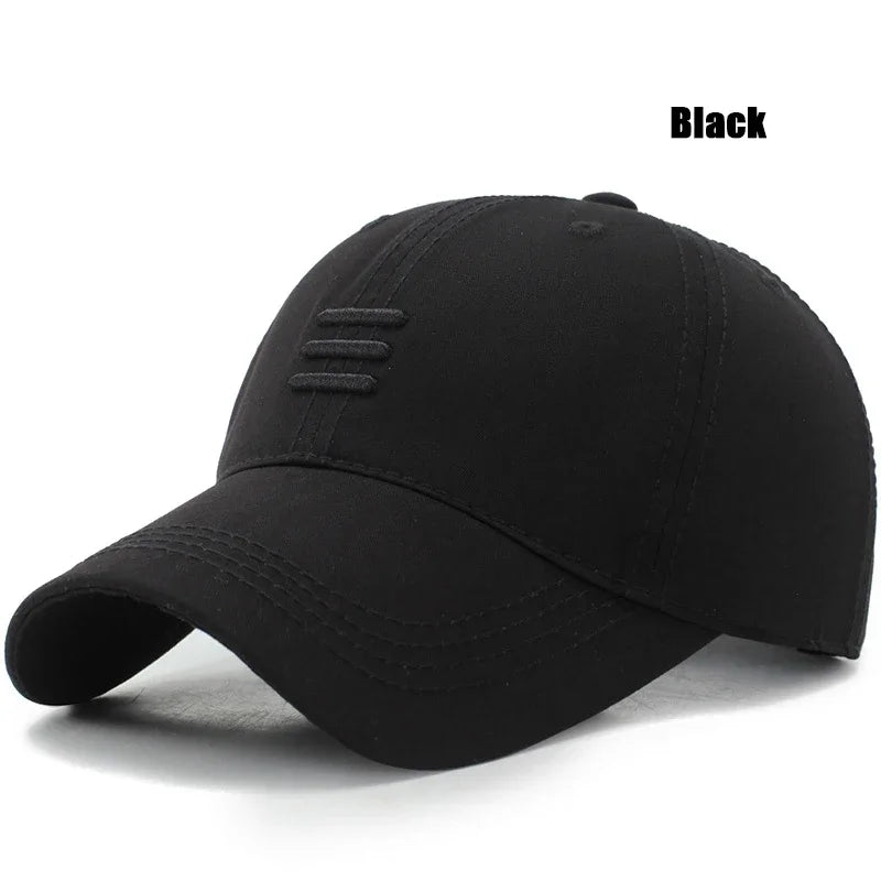 Three Bars Cotton Baseball Cap