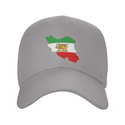 Flag Map Of Iran Iranian Flag Baseball Cap