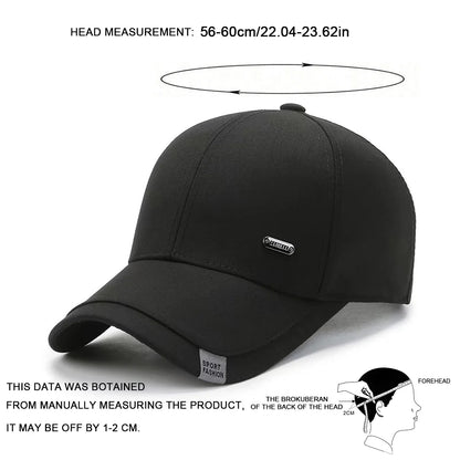 Unisex Small Iron Label Baseball Caps