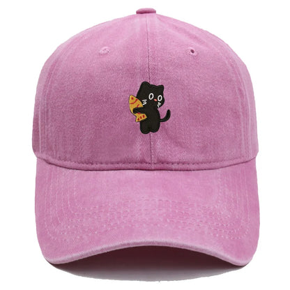 Pizza Cat Corduroy Baseball Cap
