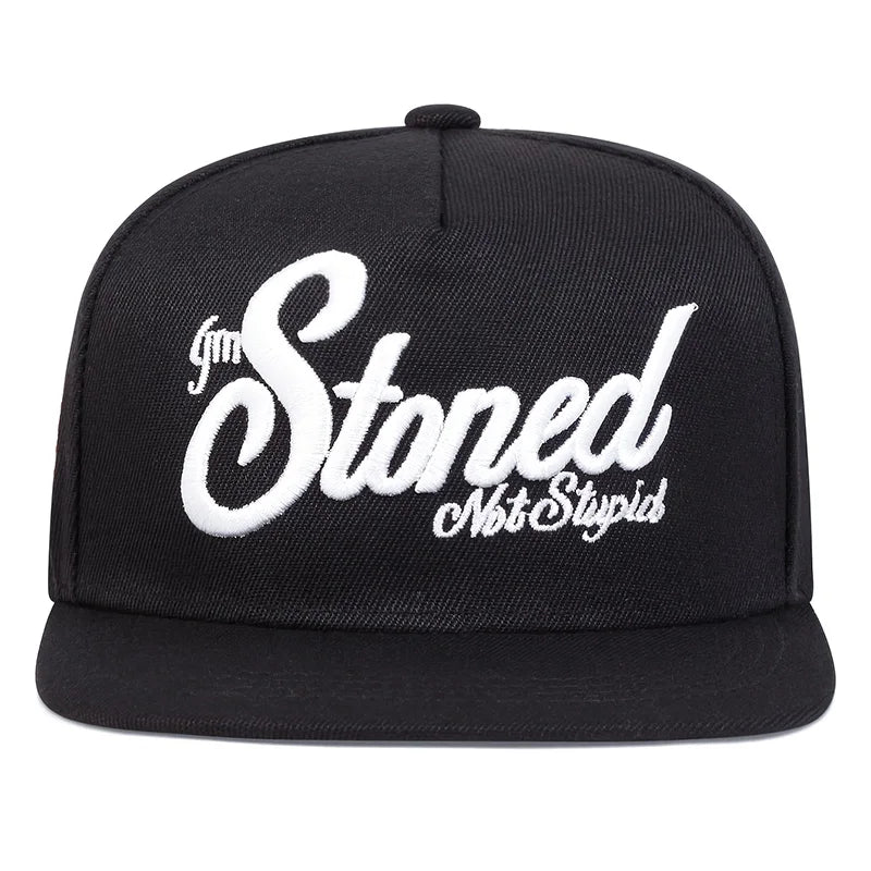 Unisex Stoned Letter Embroidery Hip-hop Hats Baseball Caps Snapback Caps