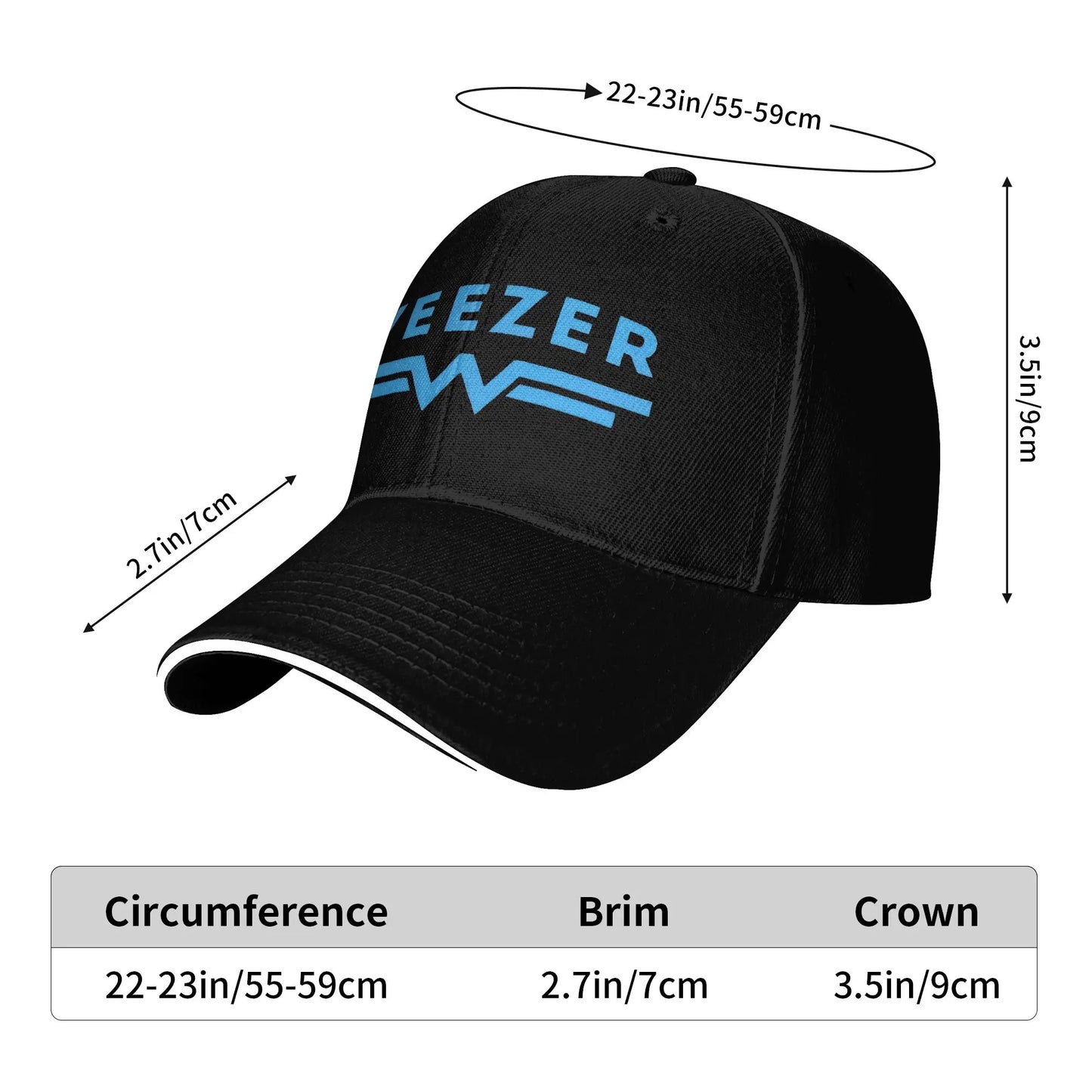the Weezers Band Sandwich Hats Men Women Hip-Hop Baseball Caps
