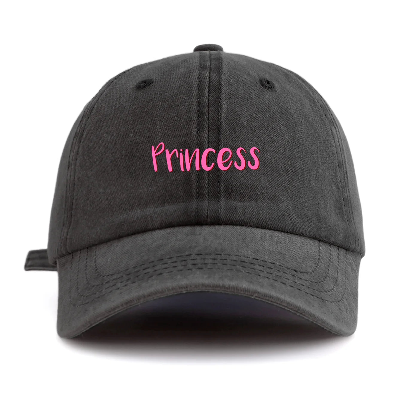 Princess Print Washed Baseball Cap For Adults