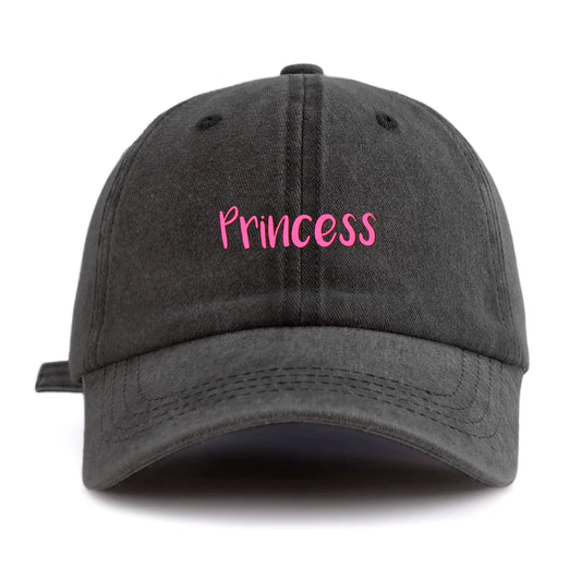 Princess Print Washed Baseball Cap For Adults
