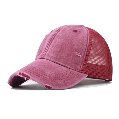 Baseball Cap Made Old Ripped Light Board Caps Men Women