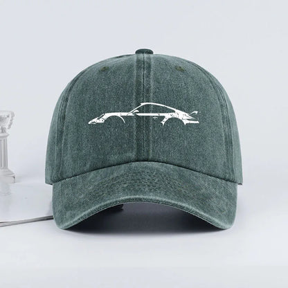 Classic Sports Car Silhouette Baseball Cap