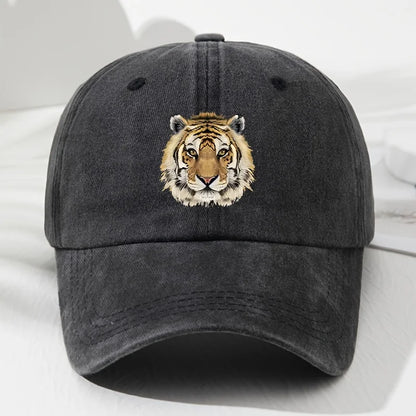 Tiger Print Soft Top Baseball Cap