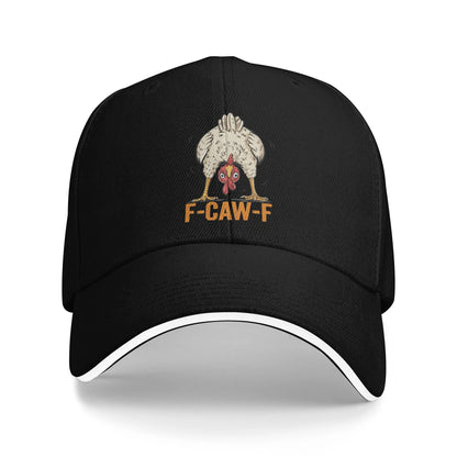 Funny F-Caw-F Chicken FCAWF Outfit Men Women Baseball Caps