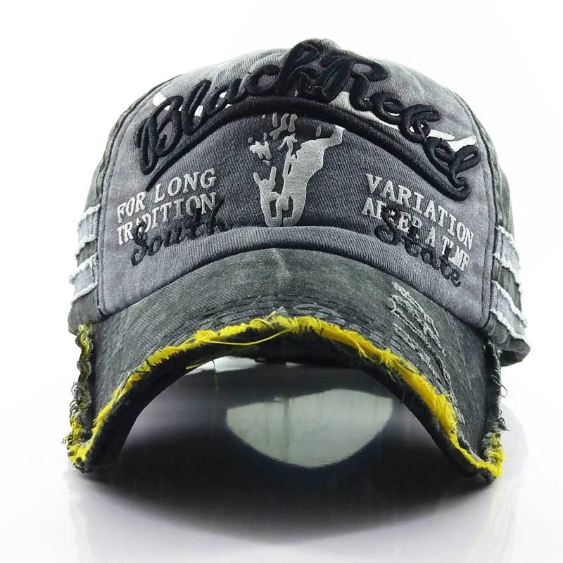 Spring Letter Embroidery Old Bull Head Baseball Cap