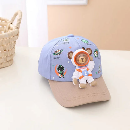 Four Seasons Cotton Cartoon Astronauts Casquette Baseball Cap