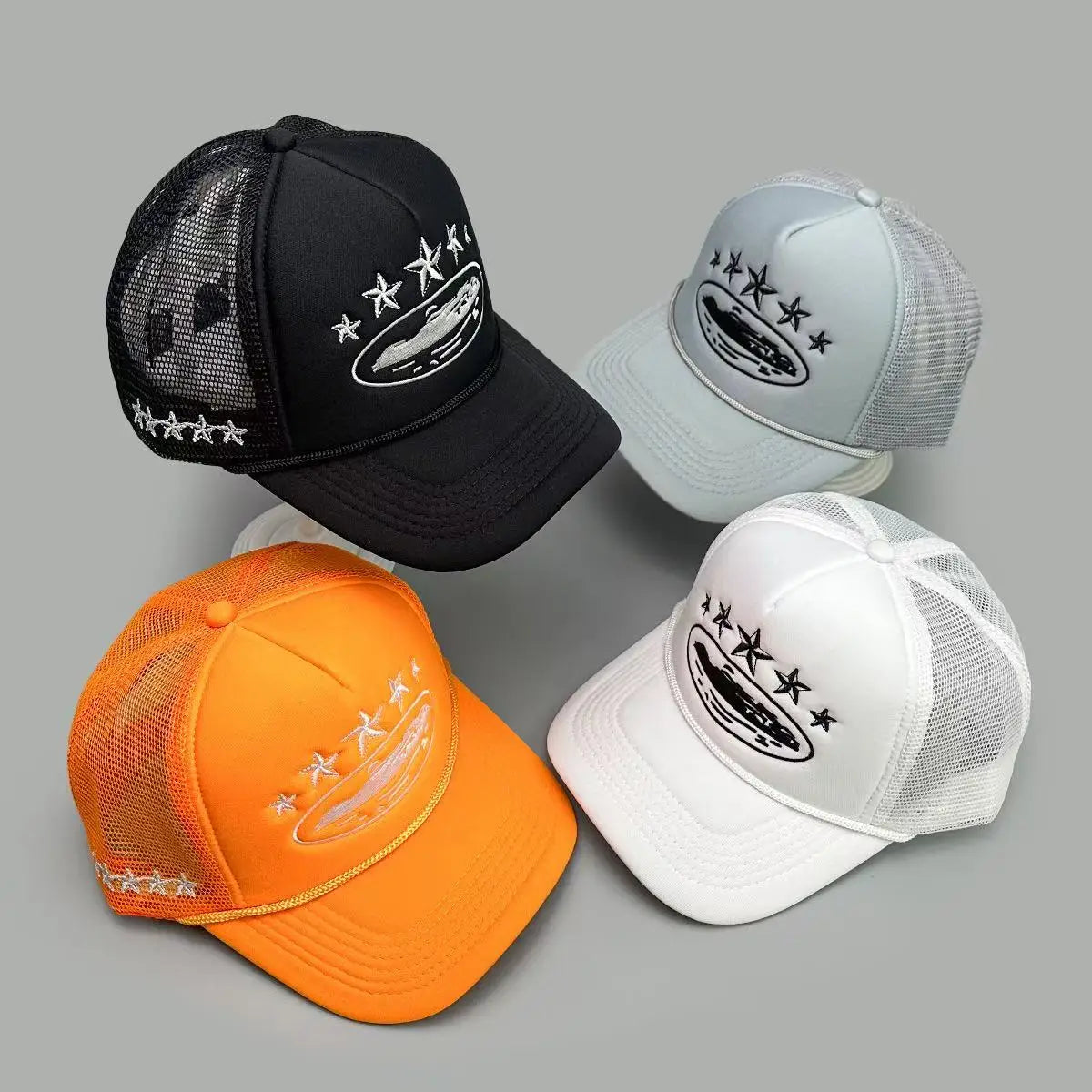 Fashionable Embroidered Baseball Hat Five Star Color