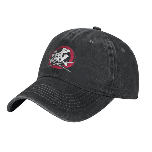 Vintage Demon Slayer Baseball Cap Destroy Kanji Japanese
