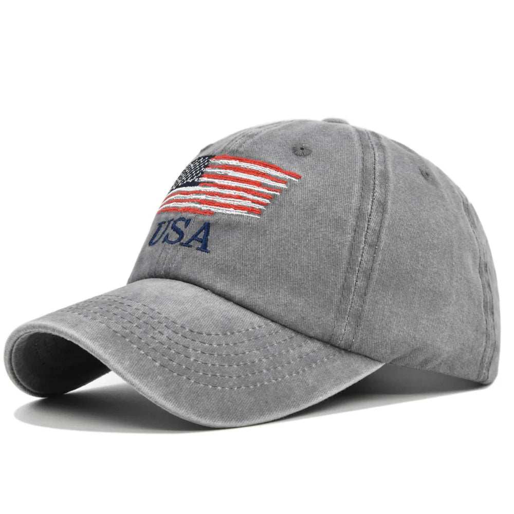 Unisex Tactical Military Baseball Cap Fashion Cotton USA American Flag For Men Women
