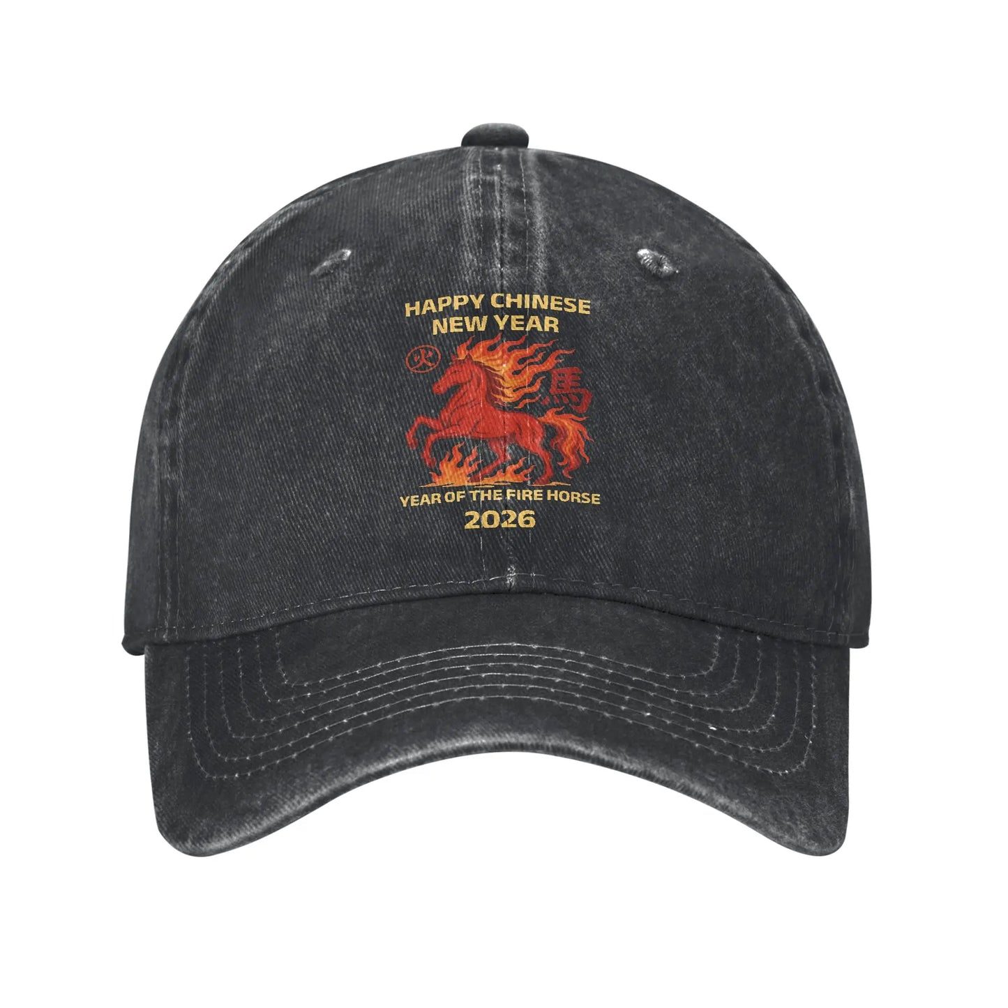 Year Of The Horse 2026 Chinese Lunar New Year Baseball Caps
