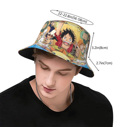 One Piece Bucket Hat Luffy Zoro Sanji
