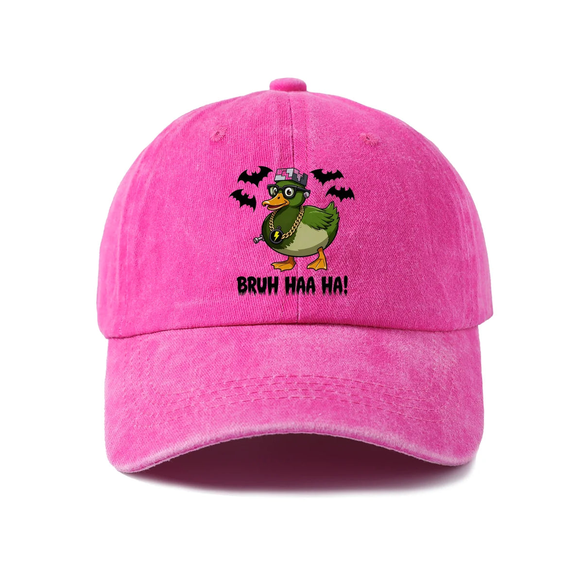 Bruh Haa Haa Duck Baseball Cap