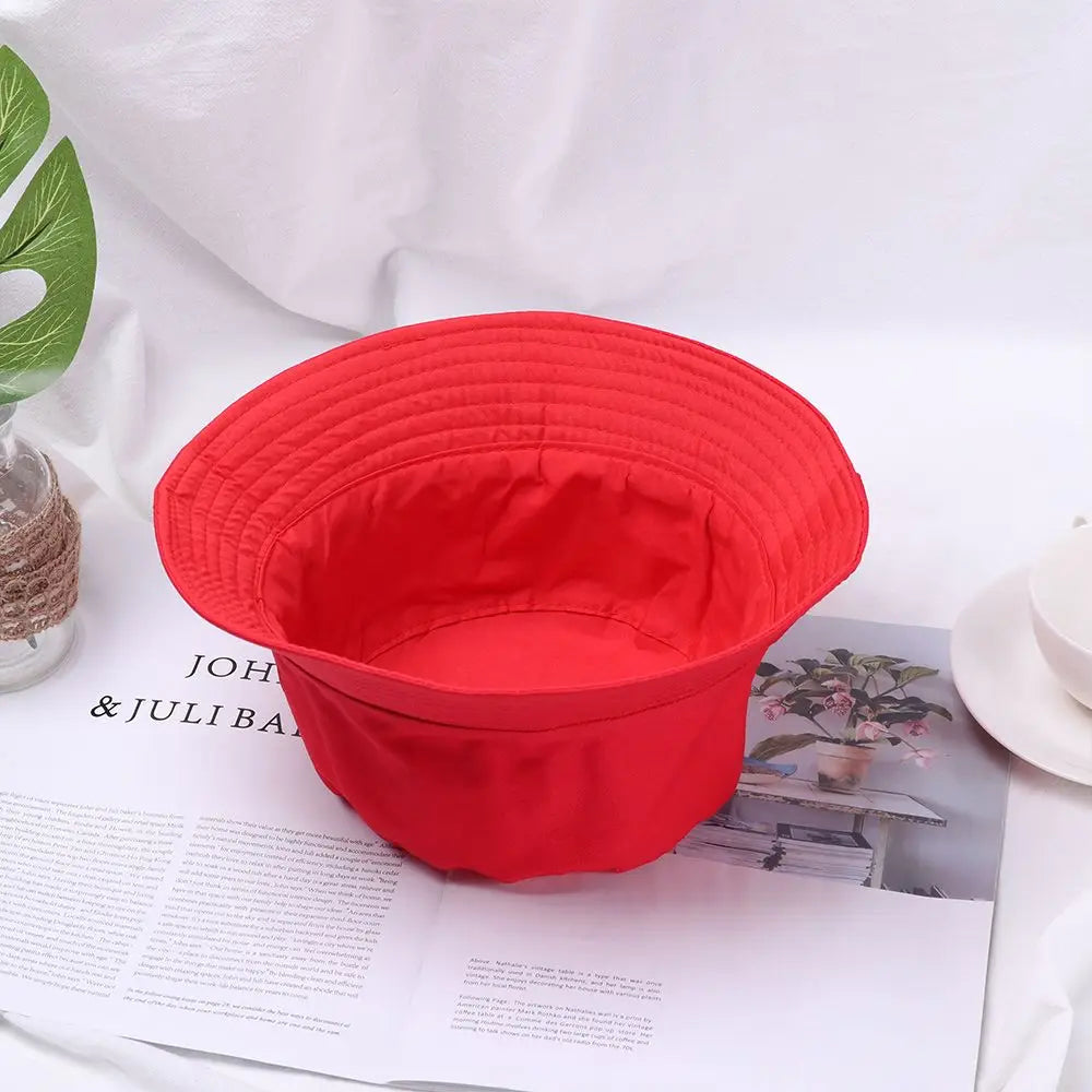Fashion Cotton Casual Bucket Hat Candy Color Sun Caps Fisherman Cap