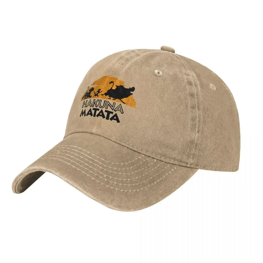 The Washed Baseball Cap Hakuna Matata Vintage Hip Hop Dad Hats Summer