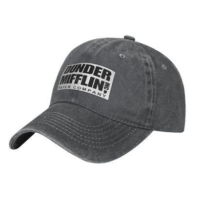 Vintage Dunder Mifflin Paper Company Baseball Caps Unisex Style