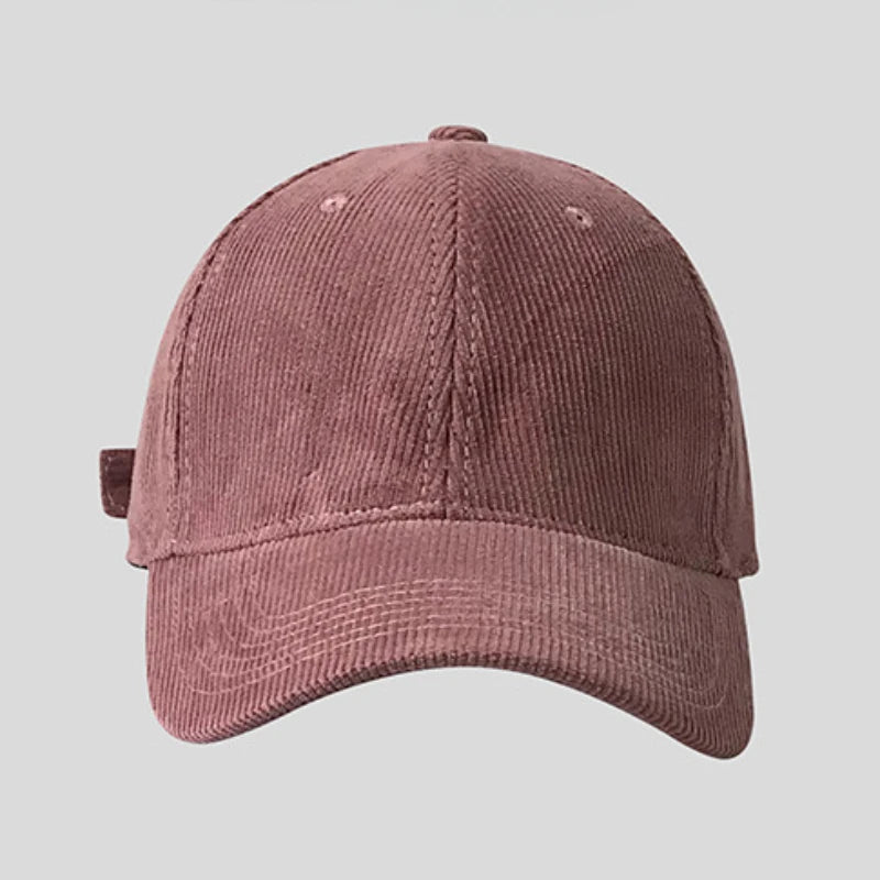 60-65cm Solid Color Lamp Core Plush Hat Casual Big Headed Men's Style Baseball Hat