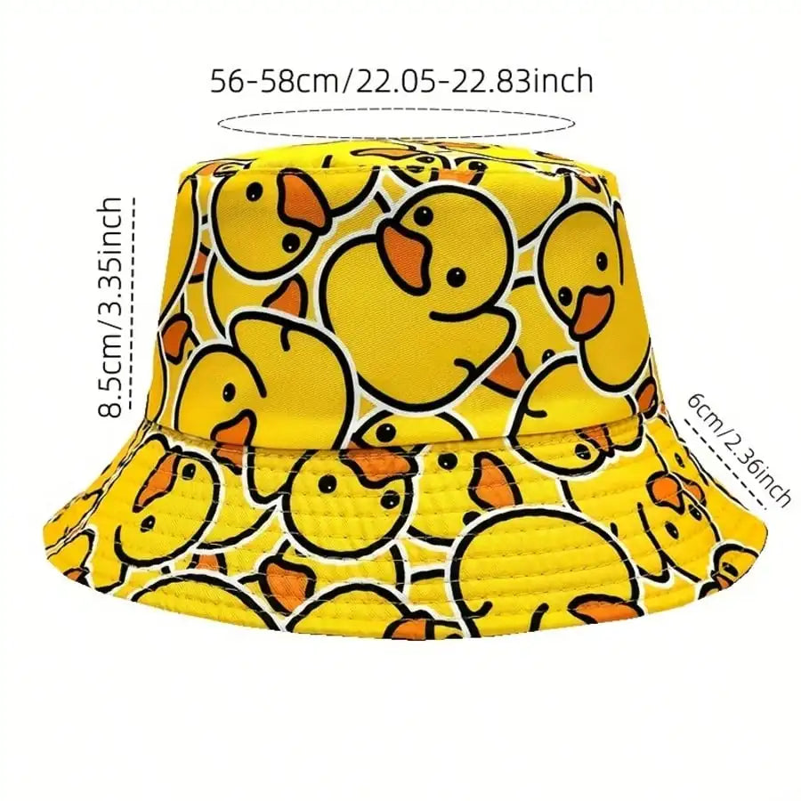 Reversible Yellow Duck Bucket Hat