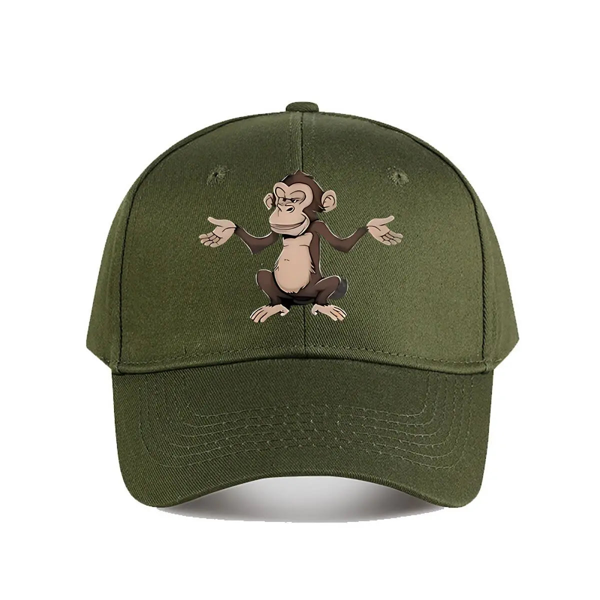 Funny Cartoon Monkey Vinyl Wall Decor Baseball Cap