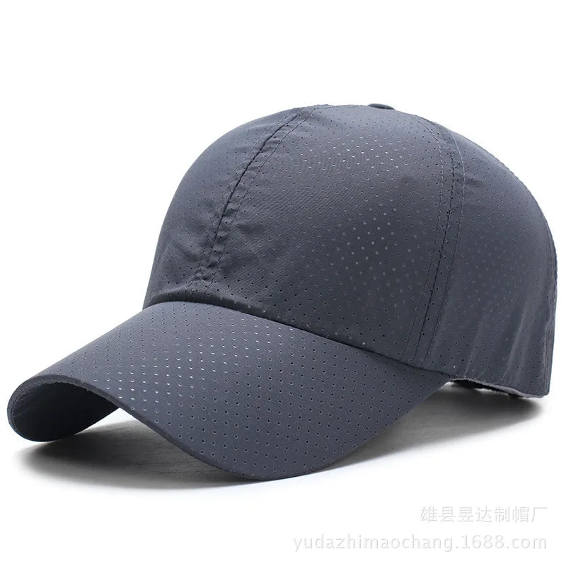 Hat Men Spring Summer Solid Color Mesh Cap Baseball Cap