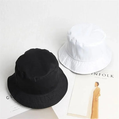 Four Seasons Cartoon Ghost Embroidery Cotton Bucket Hat