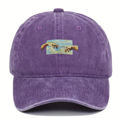 Vintage Printed Baseball Cap For Both Men And Women