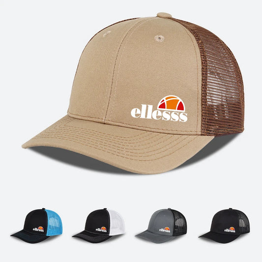 Breathable Mesh Baseball Hat With Ellessss Print