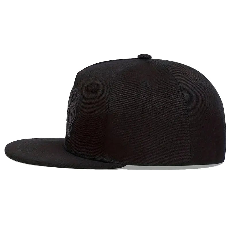 Unisex Clover Embroidery Hip-Hop Hats Snapback Caps Baseball Caps Sunscreen Hat