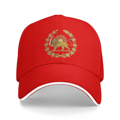 Lion and Sun Emblem of Persia Iran Casual Baseball Cap