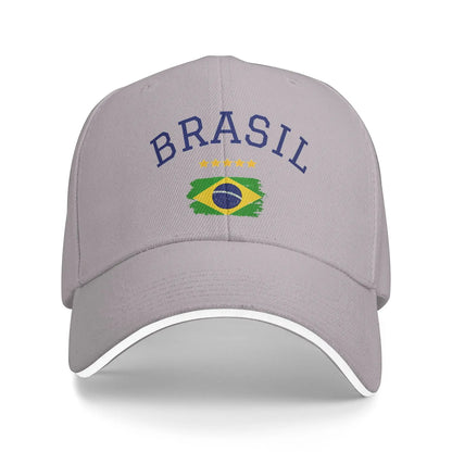 Unisex Brasil National Flag Brazil Hat Fashion Baseball Cap