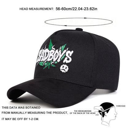 SADBOYS Letter Embroidery Baseball Caps