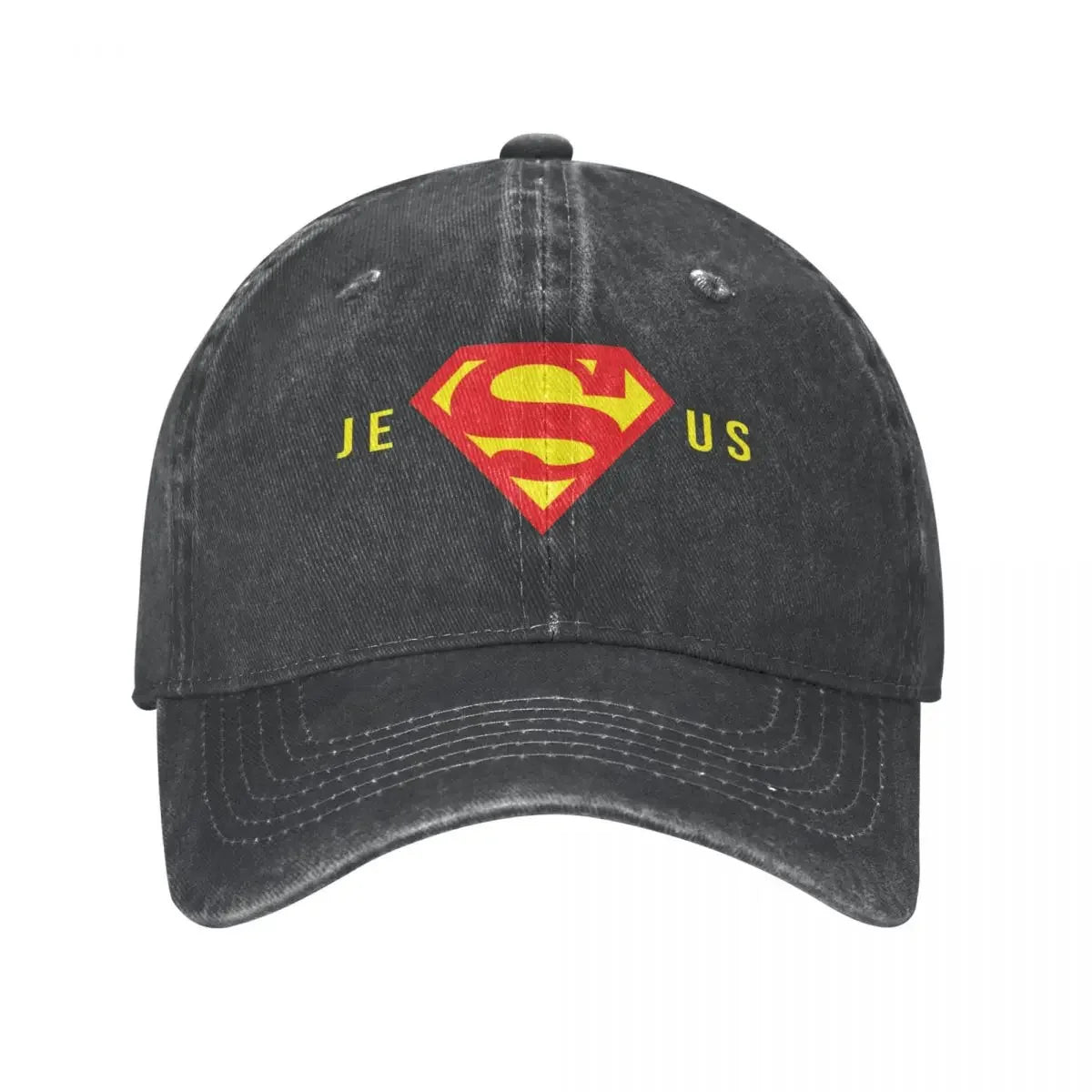 Super Jesus Washed Baseball Cap Hat Men Women Christian God Cap Spring Autumn Vintage Casquette Gorras