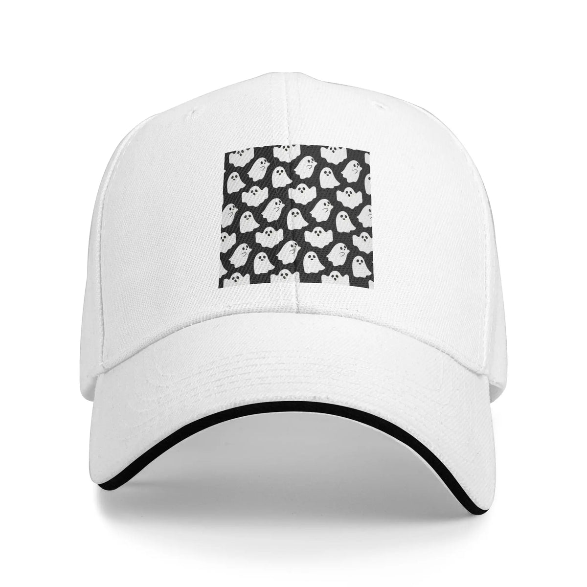 Spooky Ghost Halloween Cartoon Pattern Cap Casual Baseball Caps