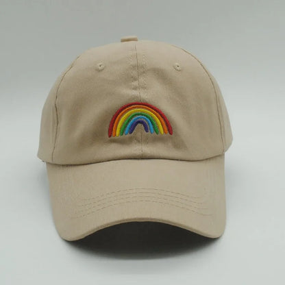 Rainbow Embroidered Baseball Cap Suitable For Both Men And Women