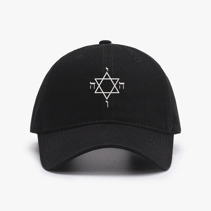Embroidery Star of David Men Baseball Cap