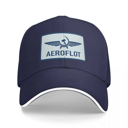 Unisex Baseball Hats Aeroflot Aviation Russe Pilote Aerospace Aviateur Baseball Caps