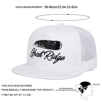 Unisex GHOST RIDGE Letter Embroidery Hip-hop Net Hats Baseball Caps Sunscreen Hat Cap Snapback Caps