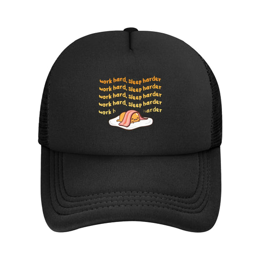 Gudetama Work Hard Sleep Harder Baseball Hats