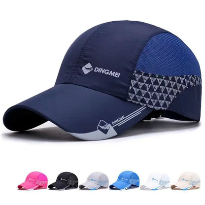 Adjustable Quick Drying Sports Baseball Hat Letter Snapback Sunscreen Peaked Cap