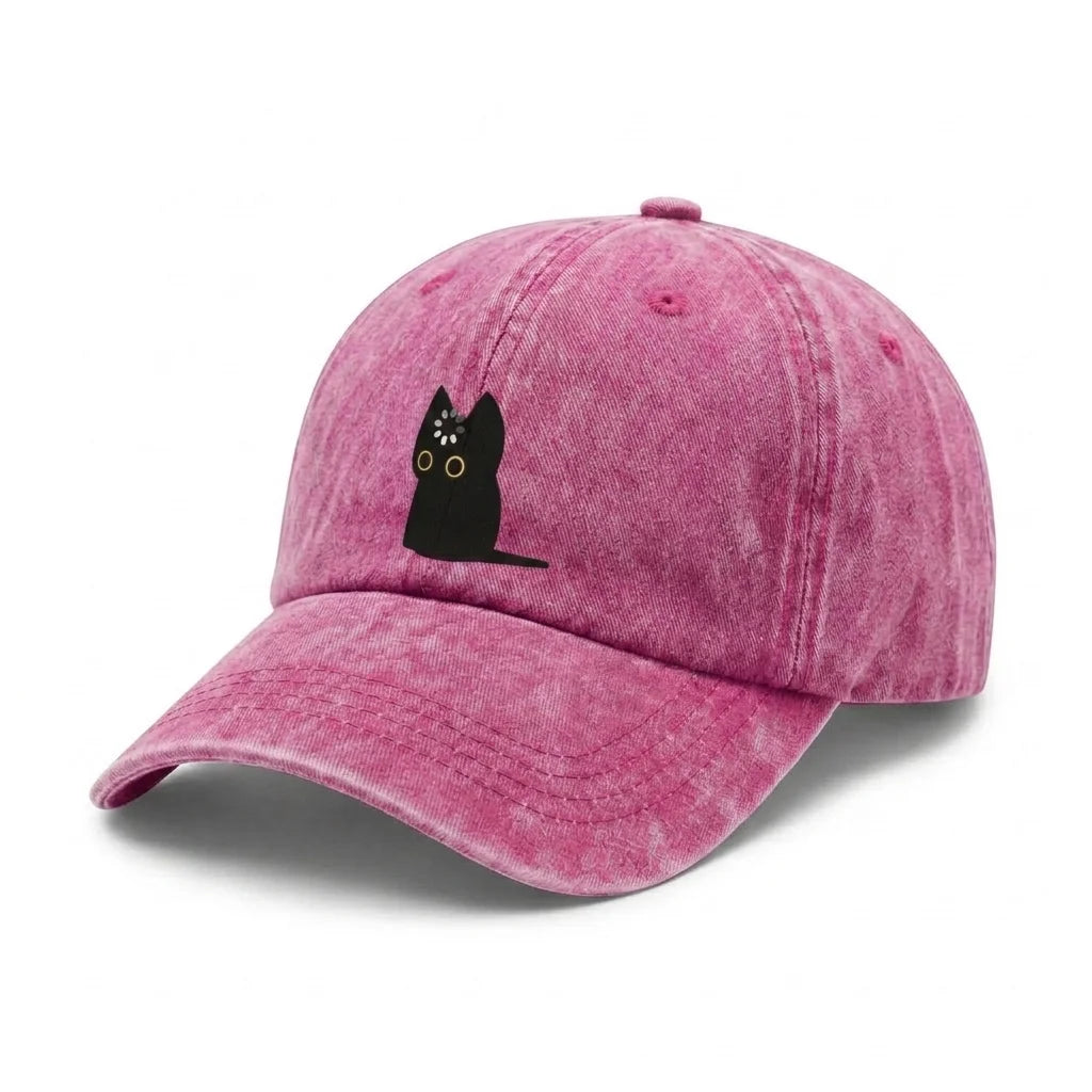 Vintage Black Owl Baseball Cap