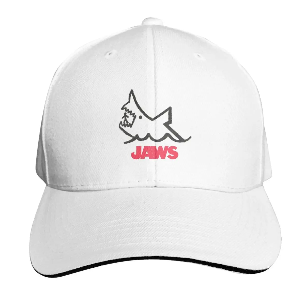 Jaws 50th Anniversary Logo Movie Cap Fashion Casual Baseball Caps