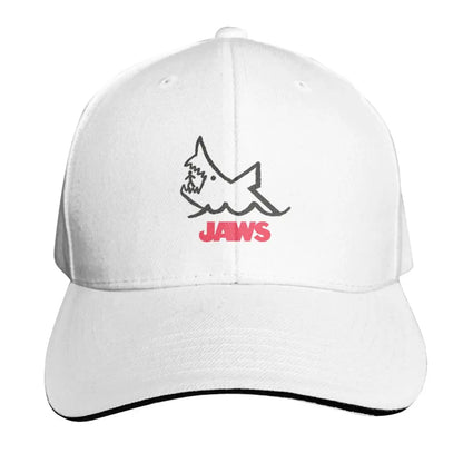 Jaws 50th Anniversary Logo Movie Cap Fashion Casual Baseball Caps