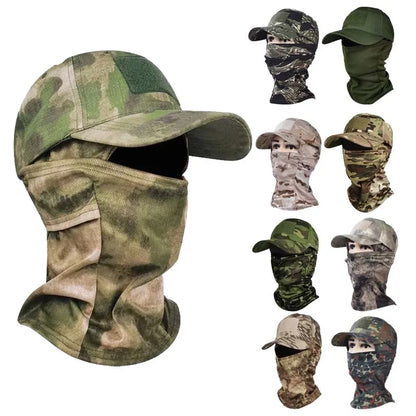 Camo Baseball Caps Camouflage Balaclava Hat Outdoor Fishing Hiking Hunting