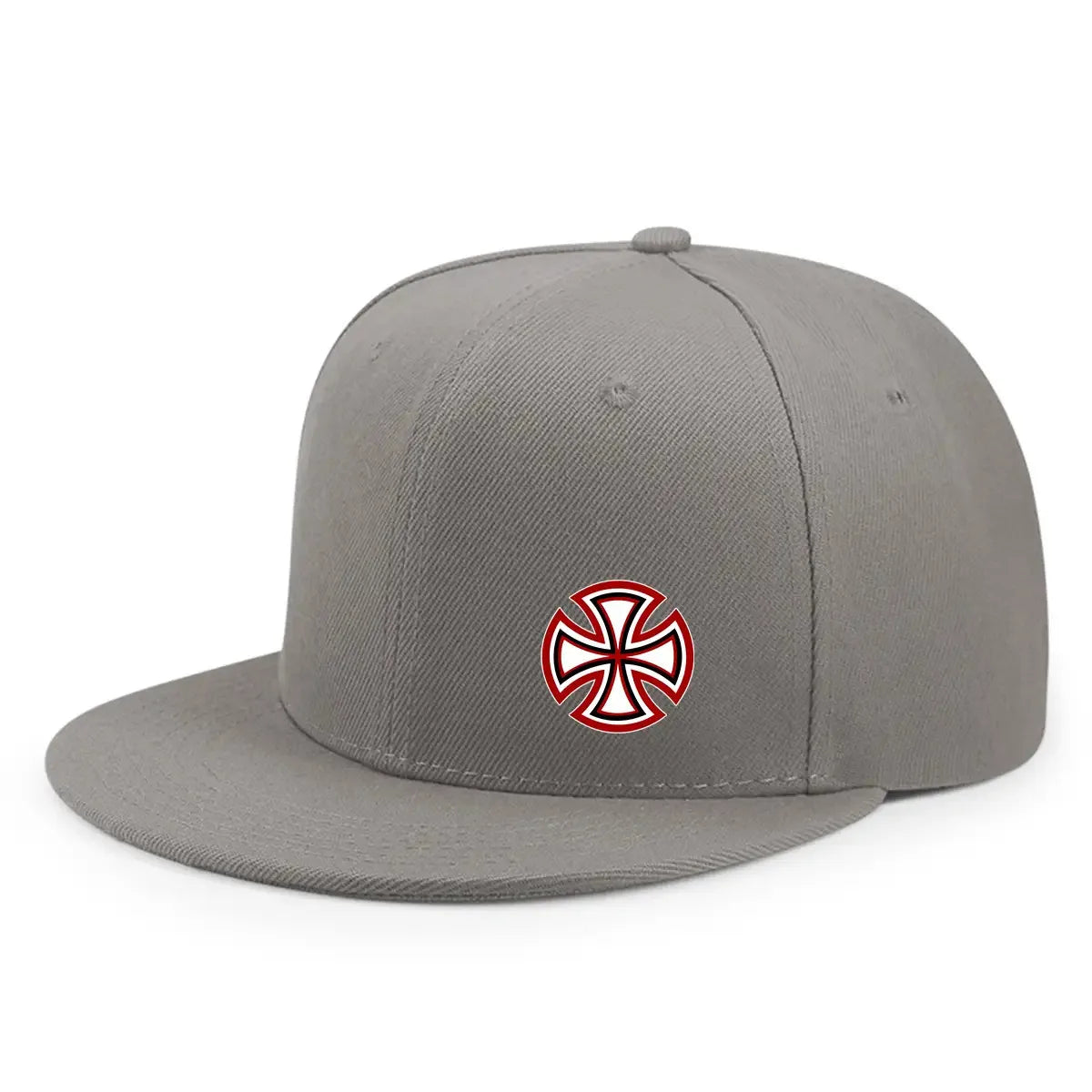 Printed Snowflake Pattern Flat Edge Snapback Cap