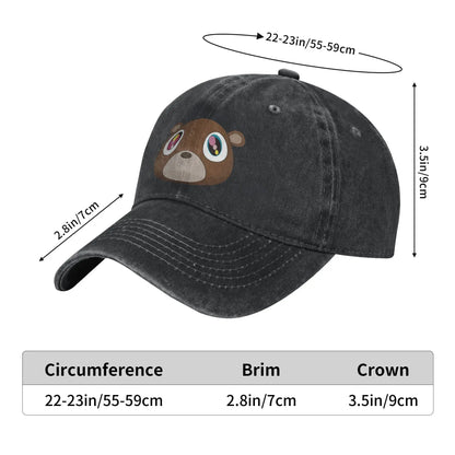 Graduation Bear Rapper Baseball Caps