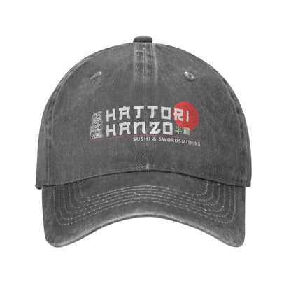Hattori Hanzo Sushi And Swordsmithing Sun Baseball Cap